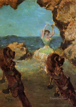 Edgar Degas Painting - bailarín en el escenario 1 Edgar Degas